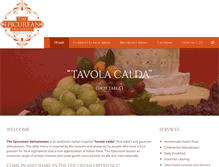 Tablet Screenshot of epicureandeli.com.au